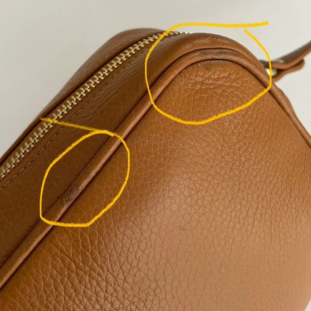 GiGi New York Madison Pebbled Leather Crossbody in Tan, NEW - Picture 15 of 15